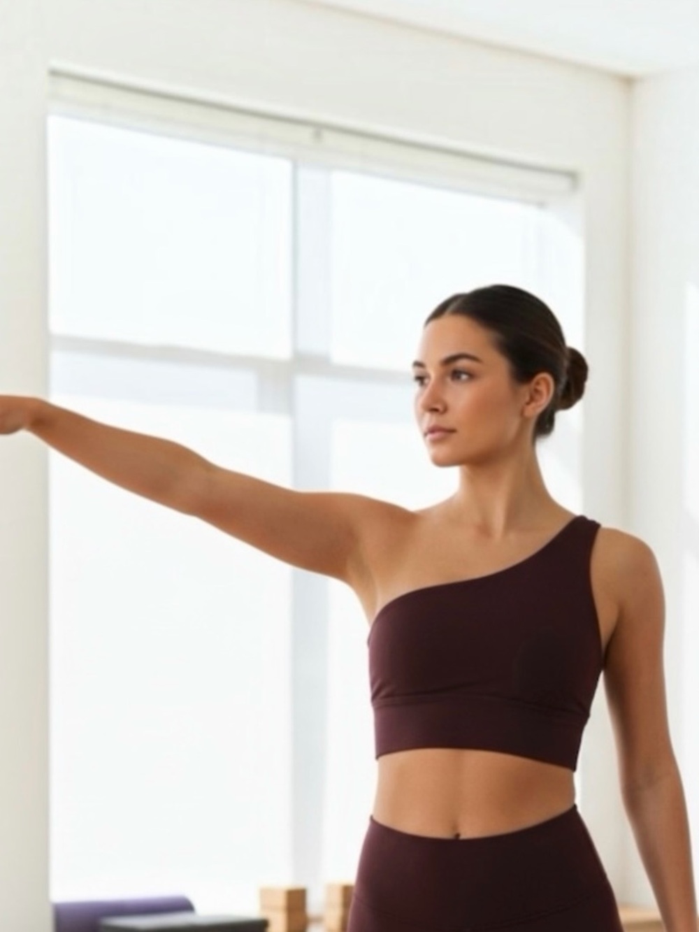 Lululemon Athletica Align Asymmetrical Bra A/B Woman’s sz 6 Espresso Brown NWT